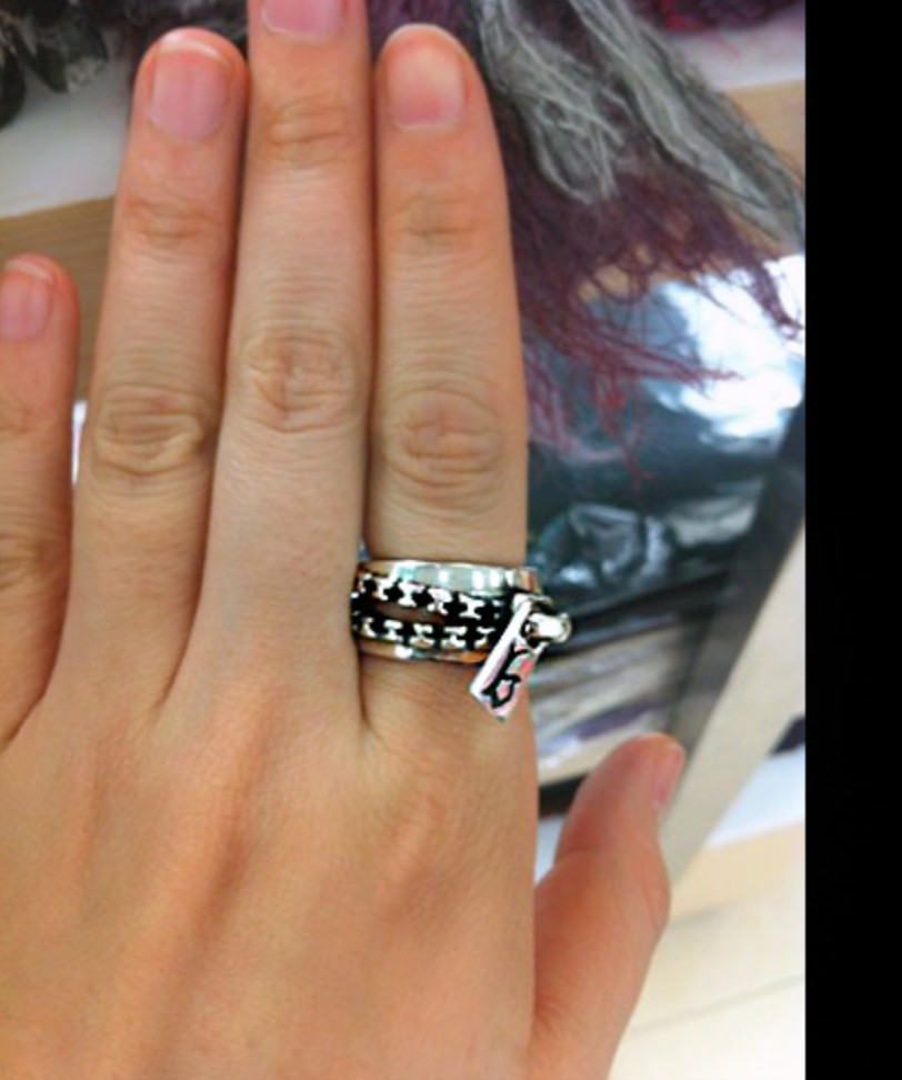 Zipper Silver 925 Ring