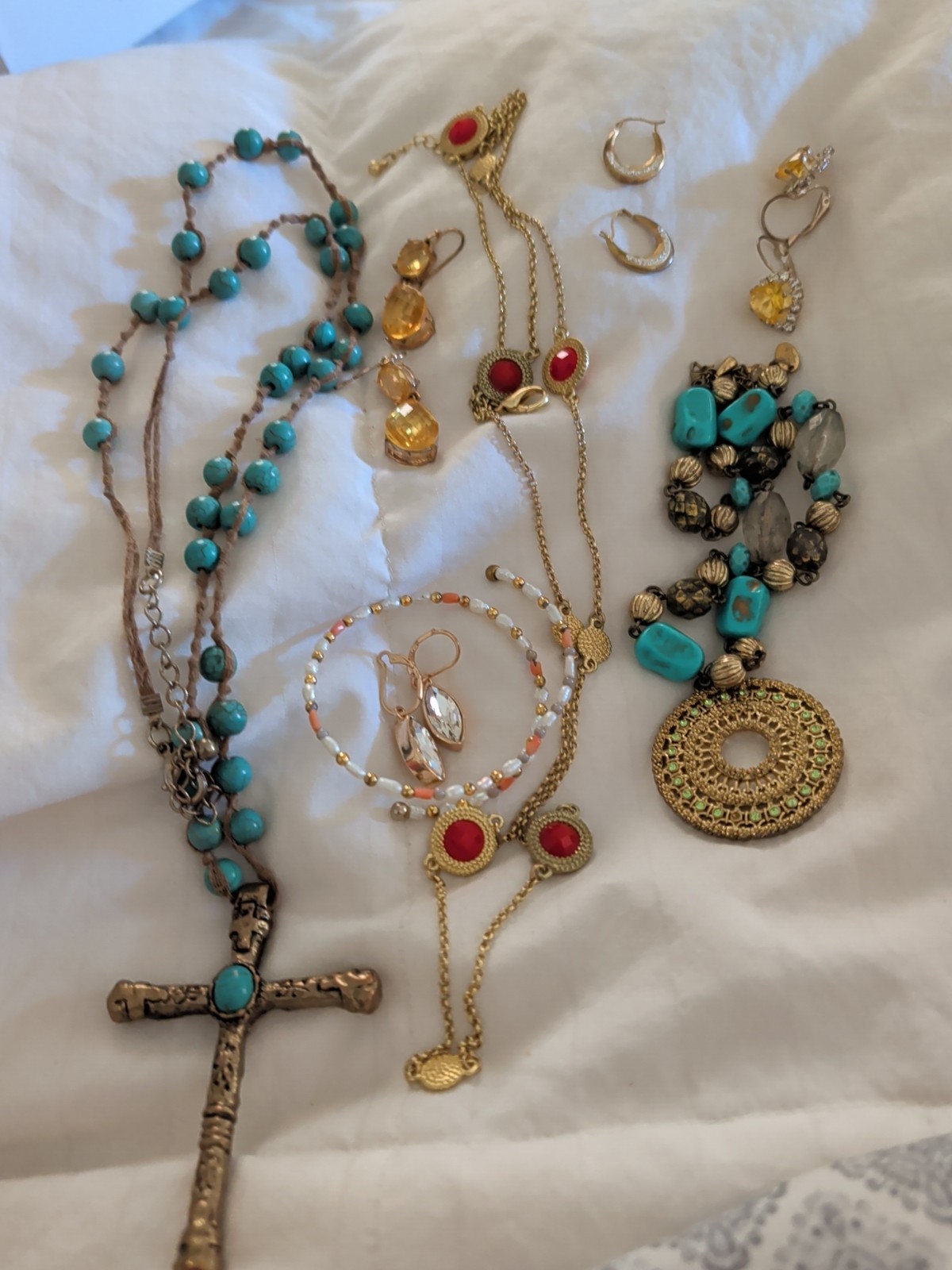 Jewelry Lot Costume High Quality 8 PC Necklace Bracelet Earings