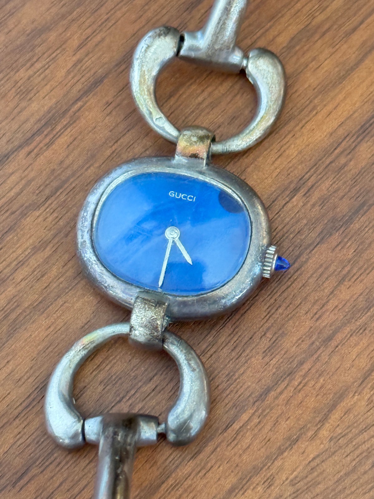 Vintage Gucci 1970s Ladies Manual Wind Bracelet Watch – Works