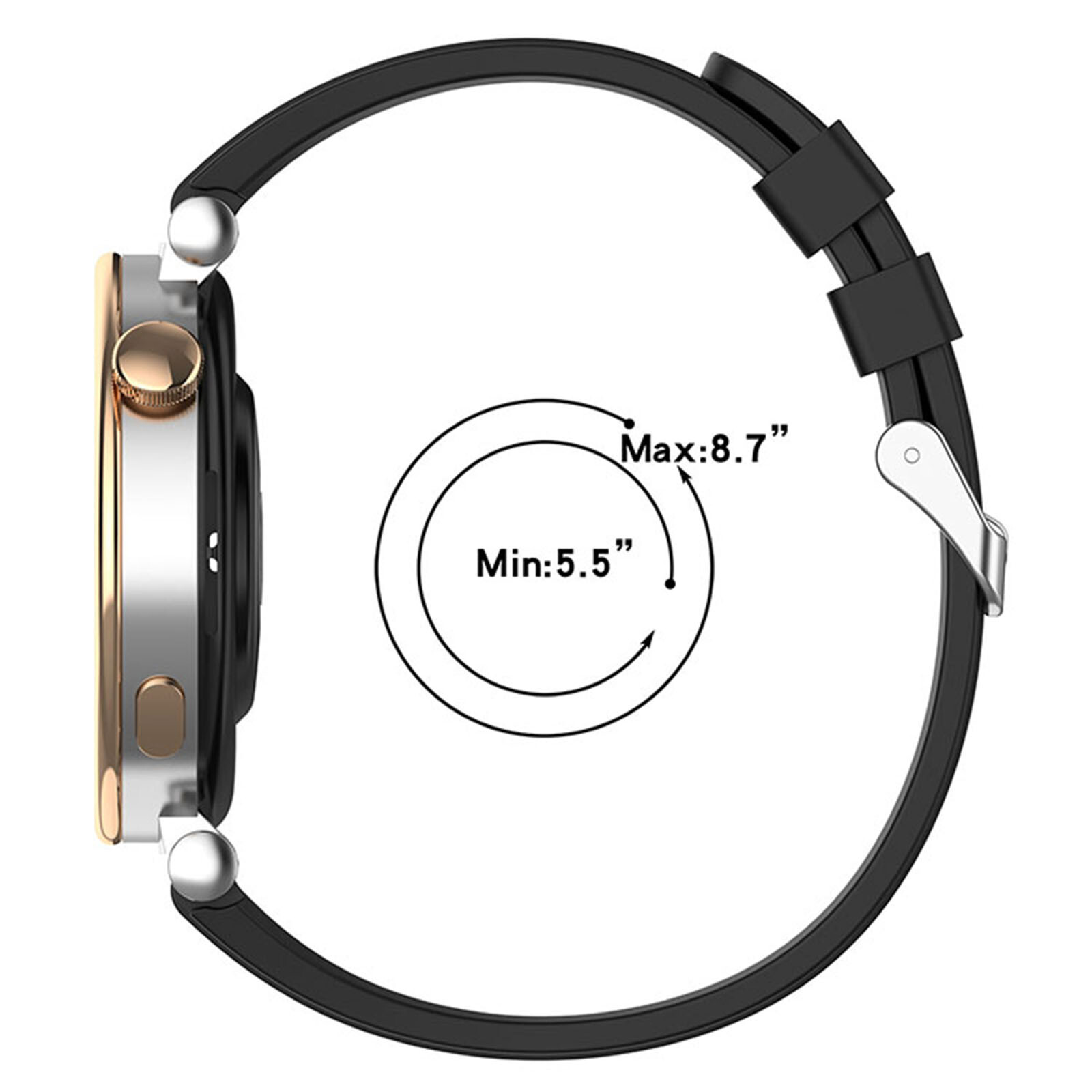18MM/22MM Optional Silicone Watch Strap Watch Accessory Fit for HUAWEI WATCH GT4