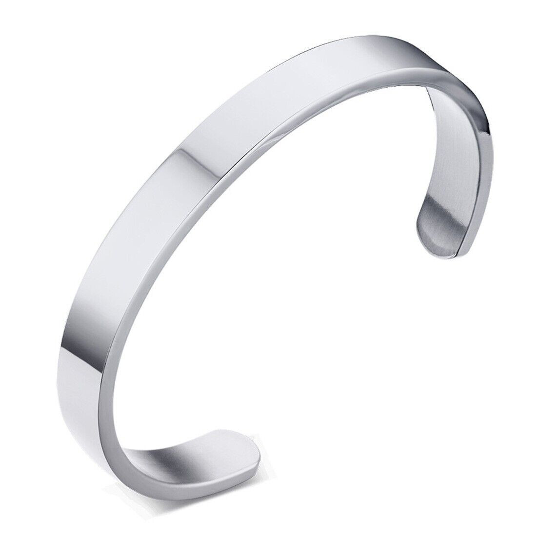 Men’s Fashion Jewelry Gold Silver Or Black Cuff Stainless Steel Bracelet