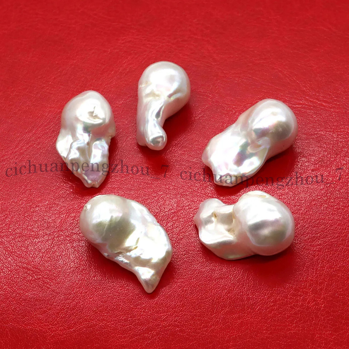 1Pc No Hole Undrilled 15-30mm Natural Freshwater Baroque Keshi Pearl Loose Beads