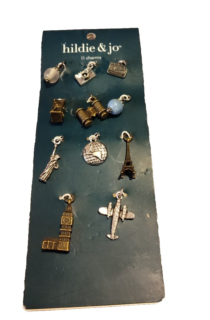 Hildie And Jo- 11 Pc Adventurous Travel Charms