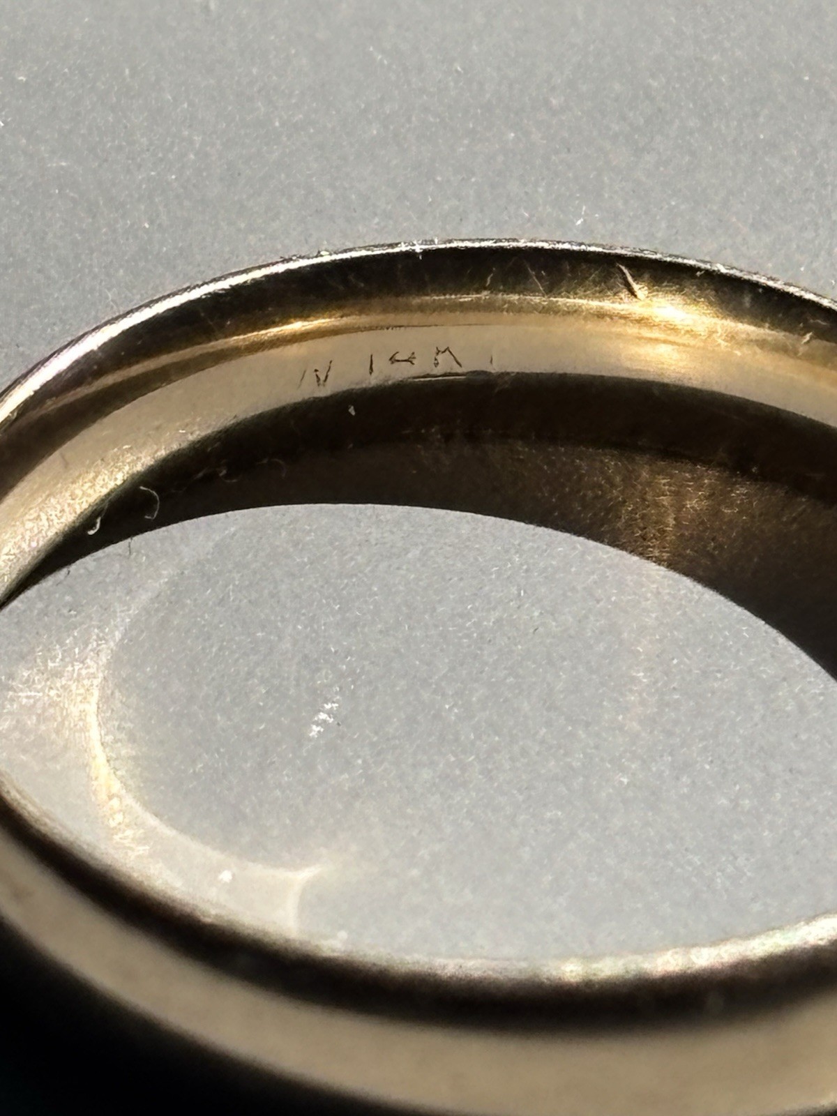 14K Yellow Gold Band Ring Size 10 3mm Width No Stone Round Shape