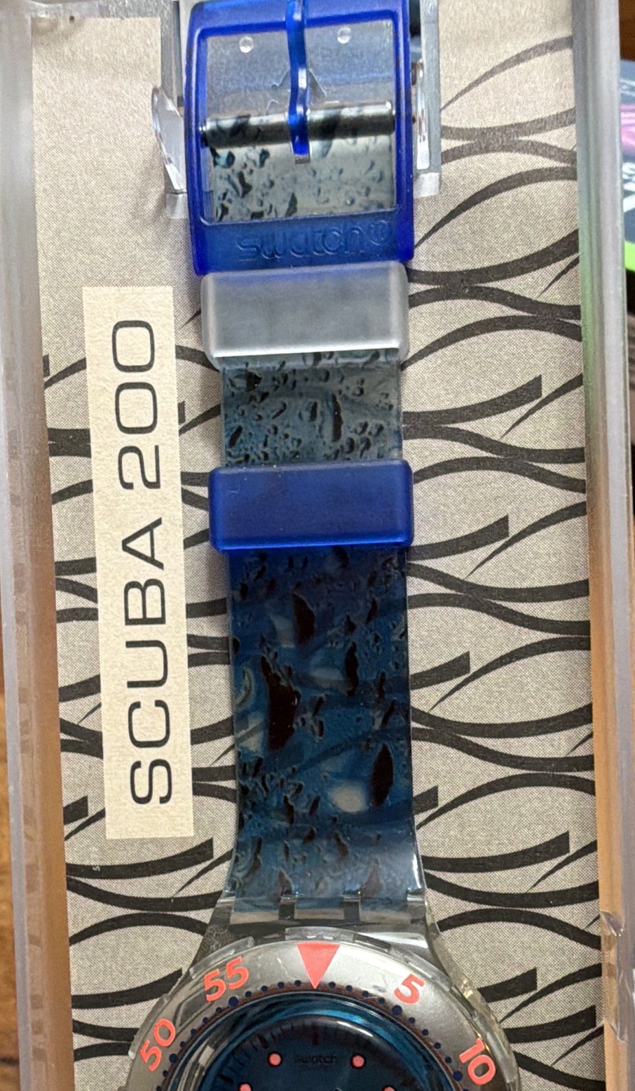 1995 Scuba 200 Swatch Watch Water Drop SDK123 NOS Mint never worn. Beautiful 🤩