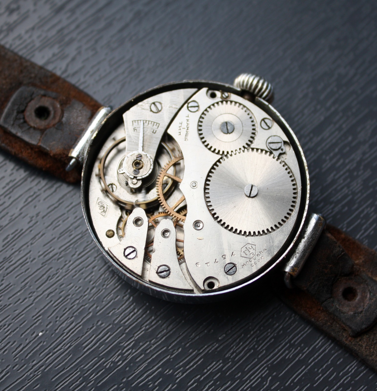 Vintage Kirovskie USSR Military Watch 1940s Soviet Mechanical Mens