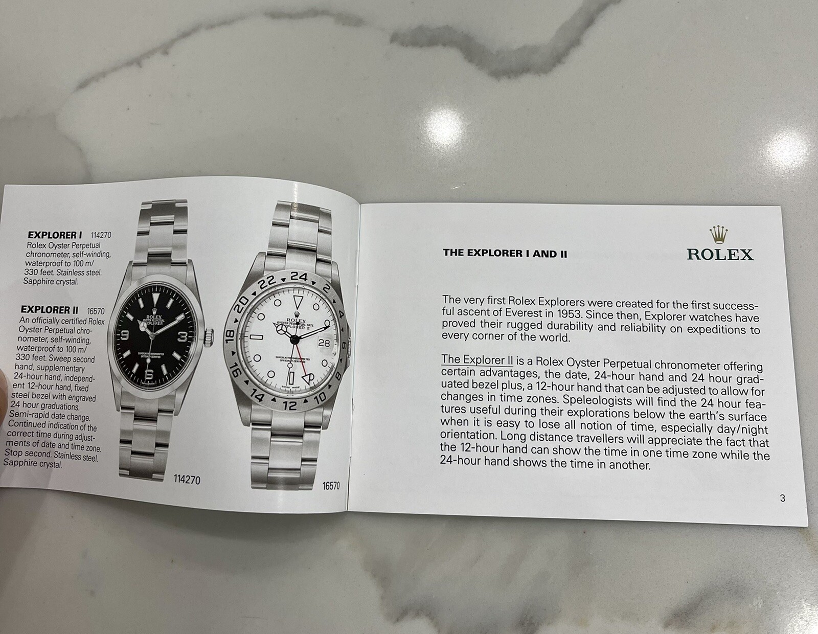 Authentic Vintage Rolex Explorer 114270 16570 Booklet Manual FULL SET YEAR 2002