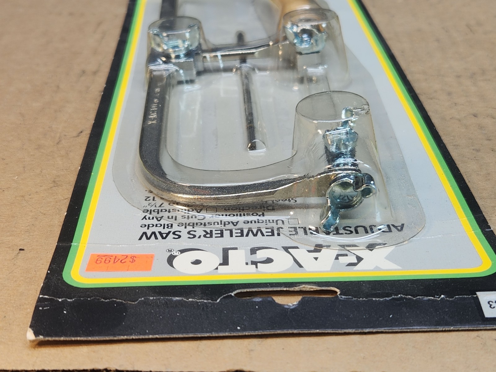 X-acto Adjustable Jeweler’s Saw #7043 Hunt Manufacturing NOS 1989 with 12 Blades