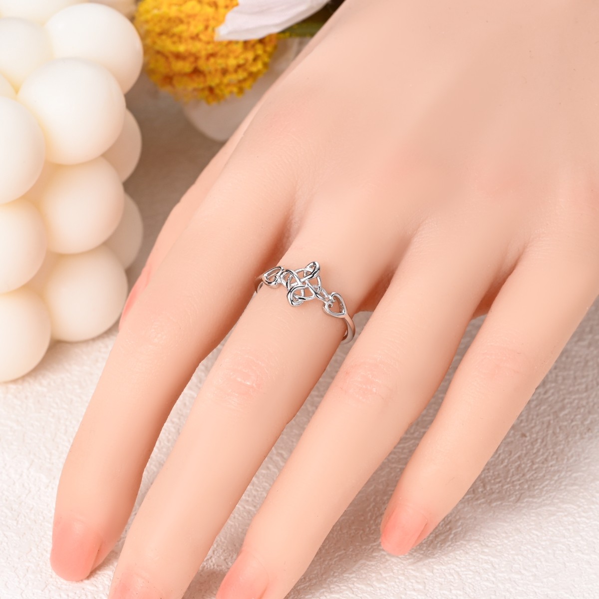 LAZA Original 925 Sterling Silver Wrap Knot Finger Ring for Women Jewelry Gift