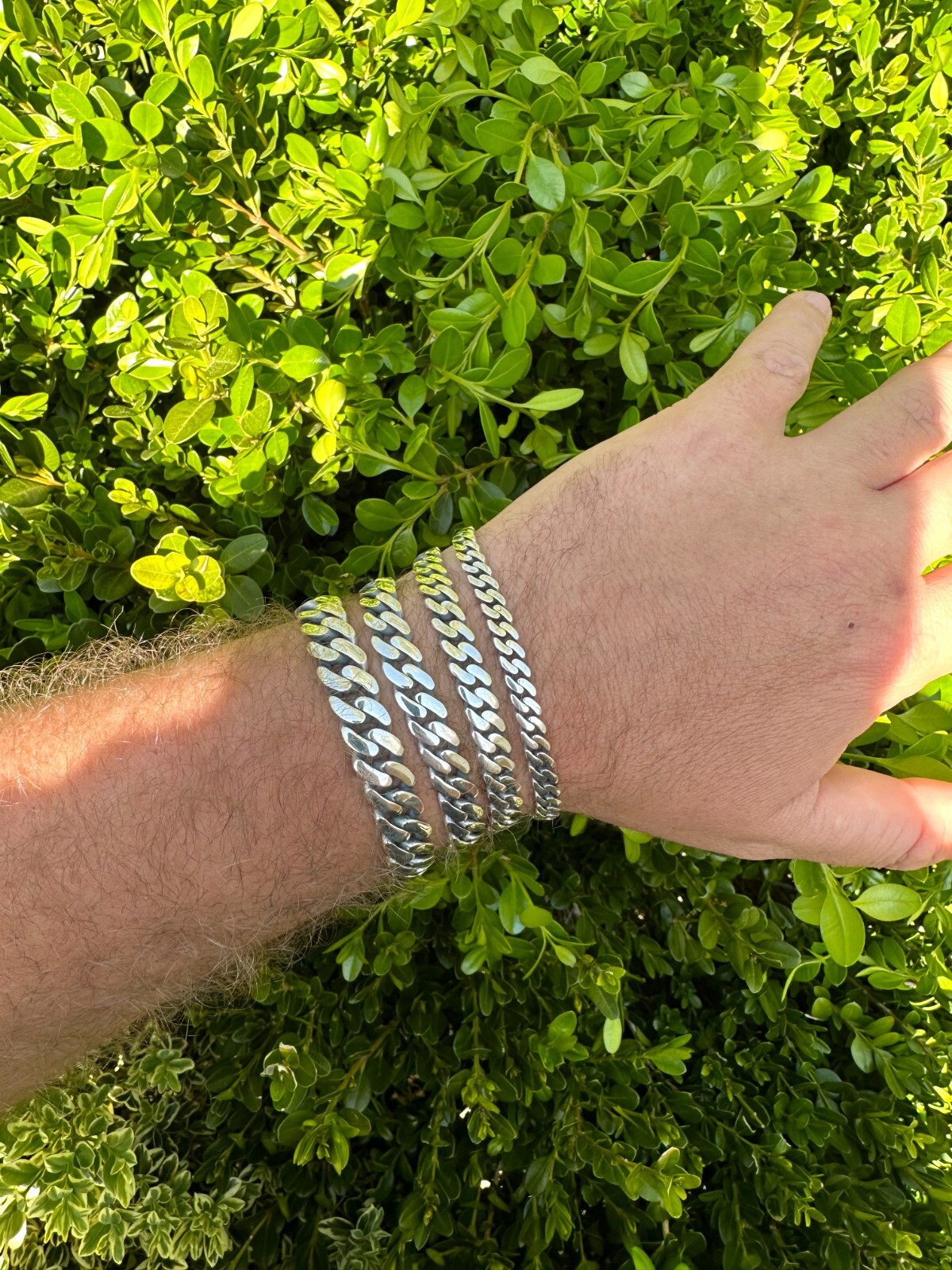 Miami Cuban Link Mens Chain Bracelet Real 925 Sterling Silver Sleek Clasp 6-12mm