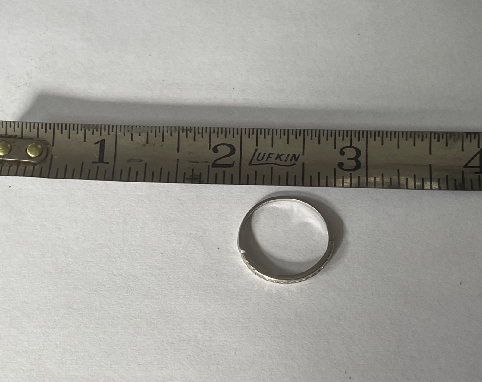 VINTAGE ART DECO BRISTOL Co PLATINUM & IRIDIUM DIAMOND WEDDING BAND 10 DIAMONDS