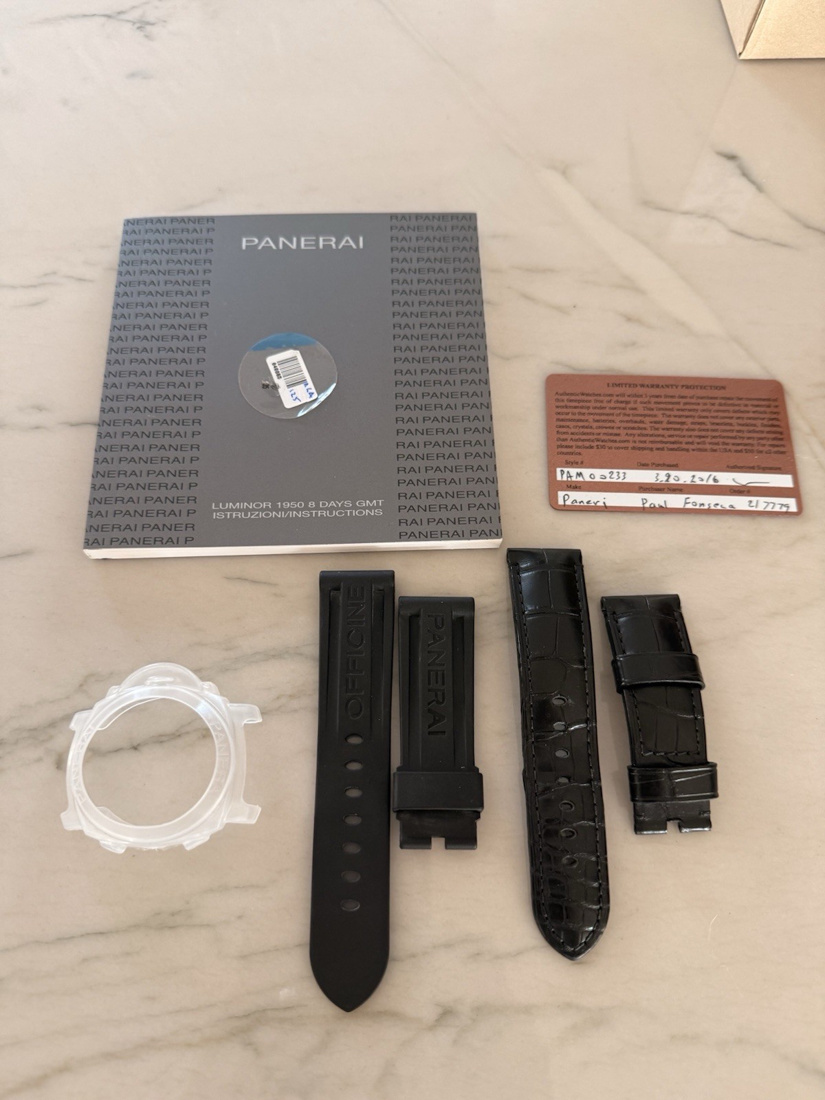 Panerai Luminor 1950 8 Days GMT Pam00233 44MM