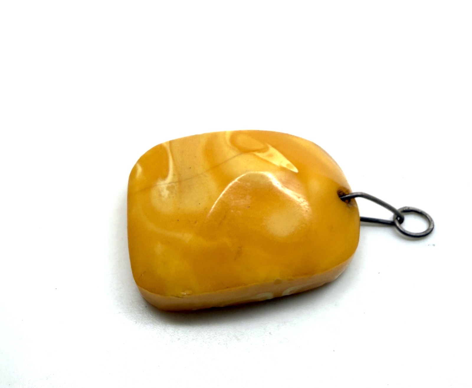 Baltic Amber Pendant butterscotch Natural Alloy Genuine Handmade Gift 6.8g