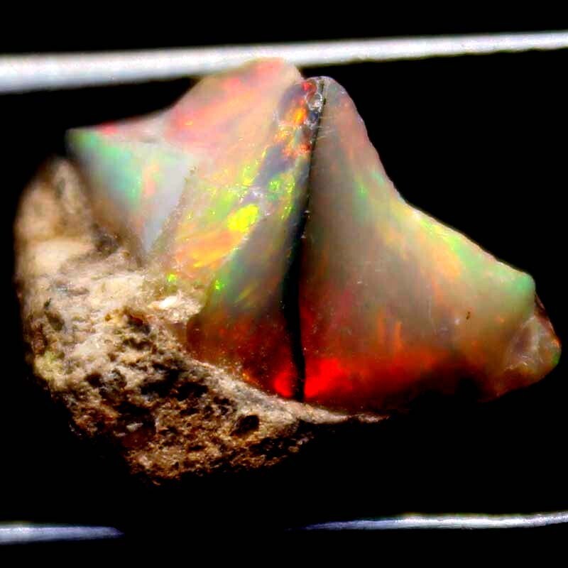 6.45 CTS Natural Ethiopian Opal Welo Rough, Crystal Opal Stone 14X15X10 mm BC-40