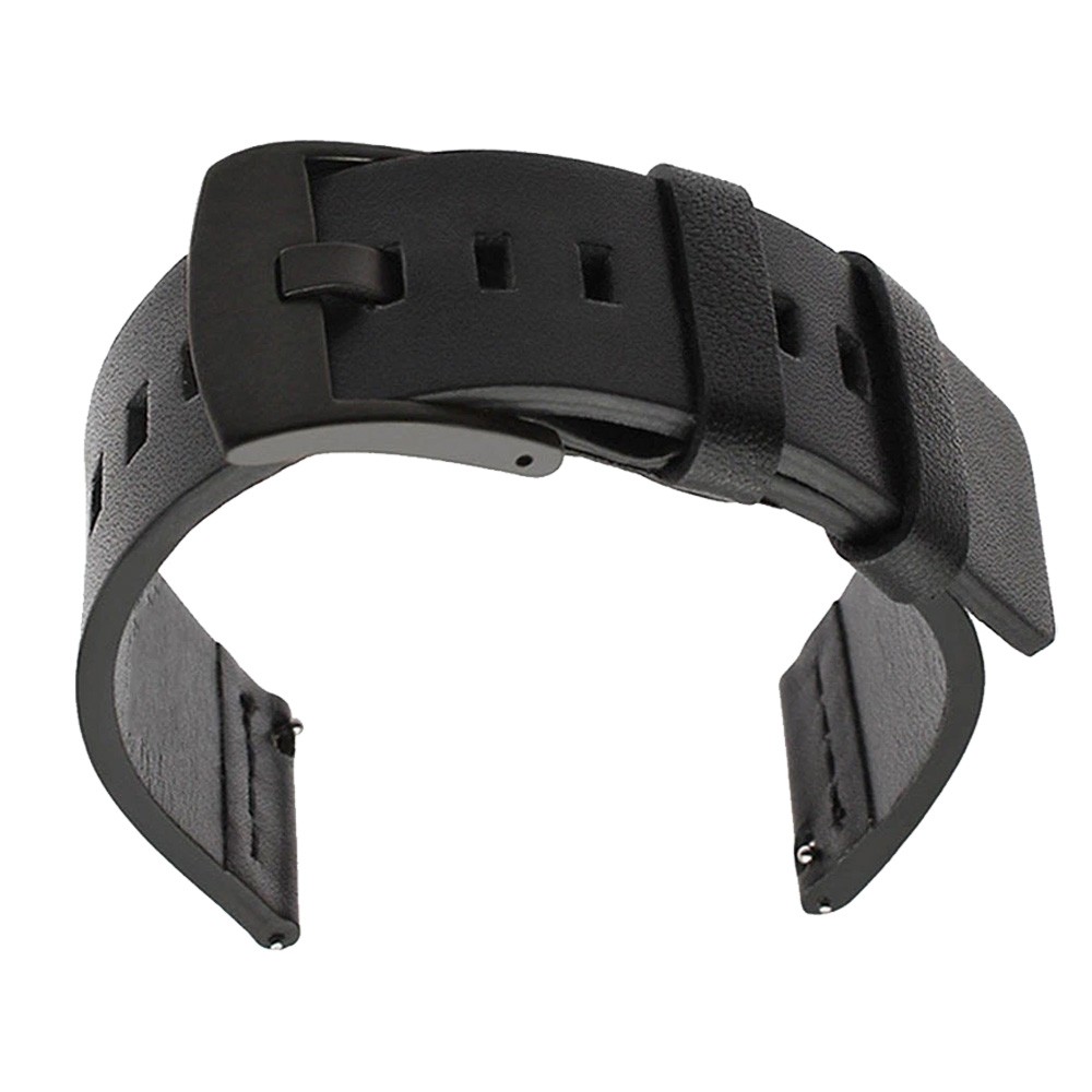 1Pc 18mm Microfiber Leather Black Watch Band Wrist Strap Quick Release USA