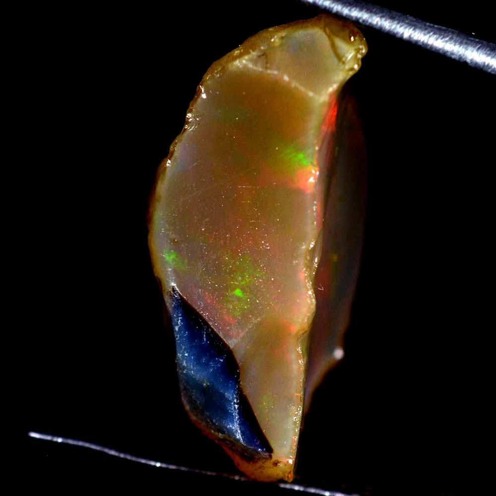 13.90 Cts 100% Natural Ethiopian Opal Rough Play Of Color Cabochon Gemstone FD68