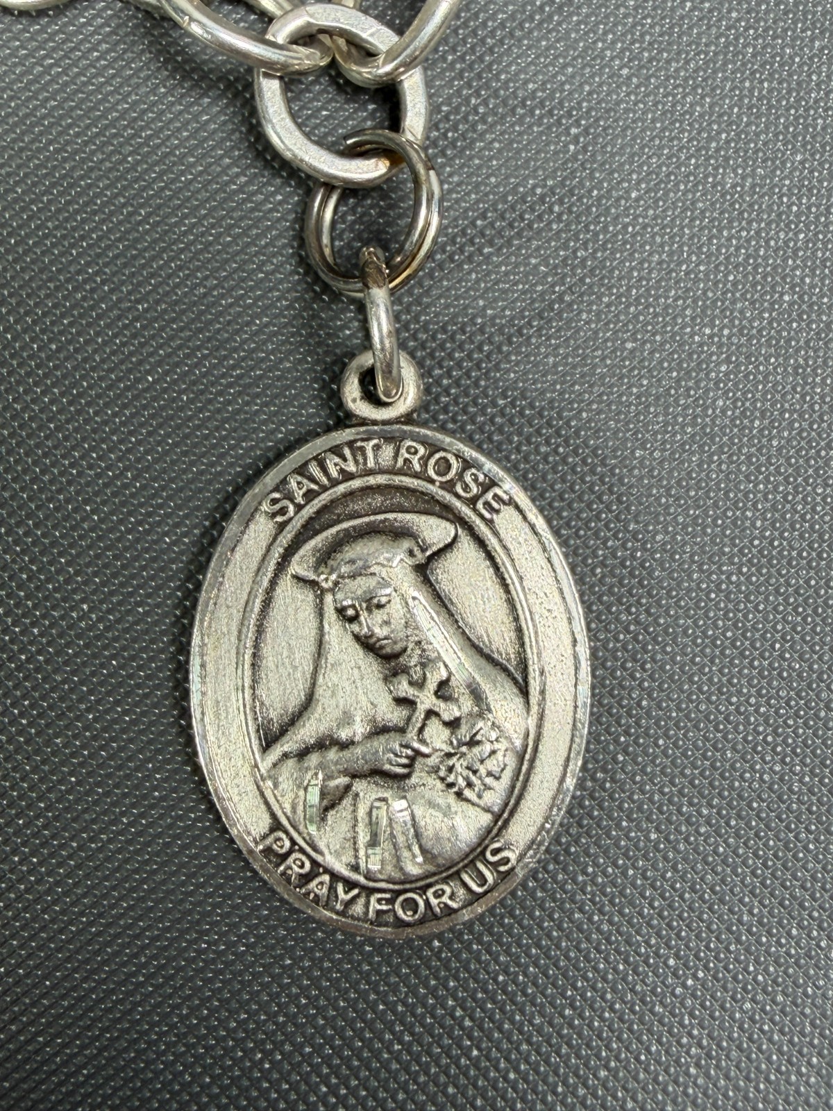 James Avery 925 Sterling Bracelet Bliss St Francis Cecilia Rose Ignatius Charms
