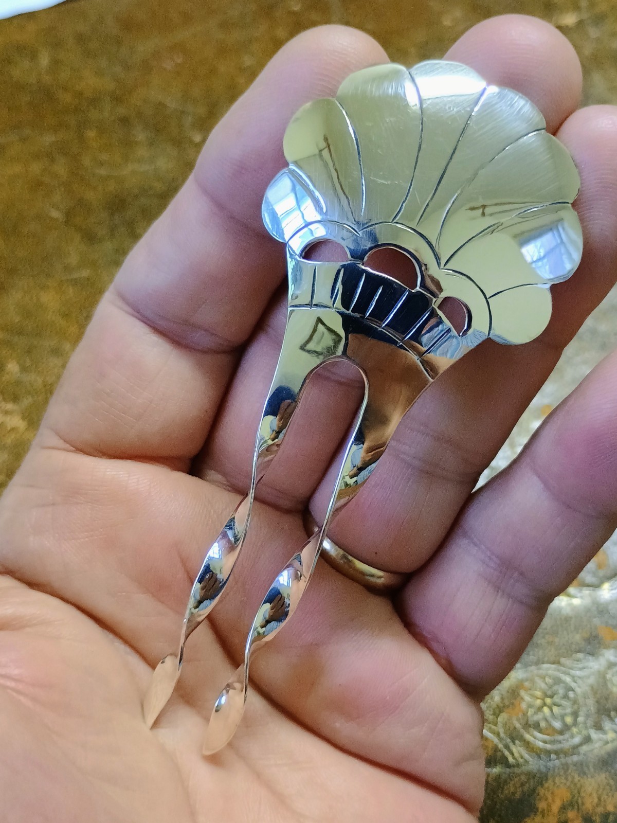Taxco Mexico 925 14+g Hair Comb Pin Sterling Silver Handmade NEW
