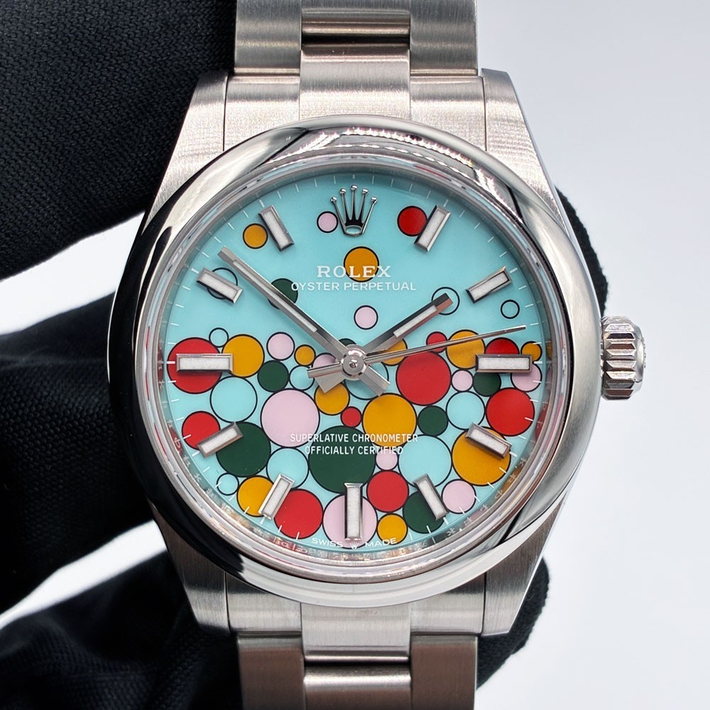 Rolex 277200 Oyster Perpetual Turquoise “Celebration” Dial 31mm Watch