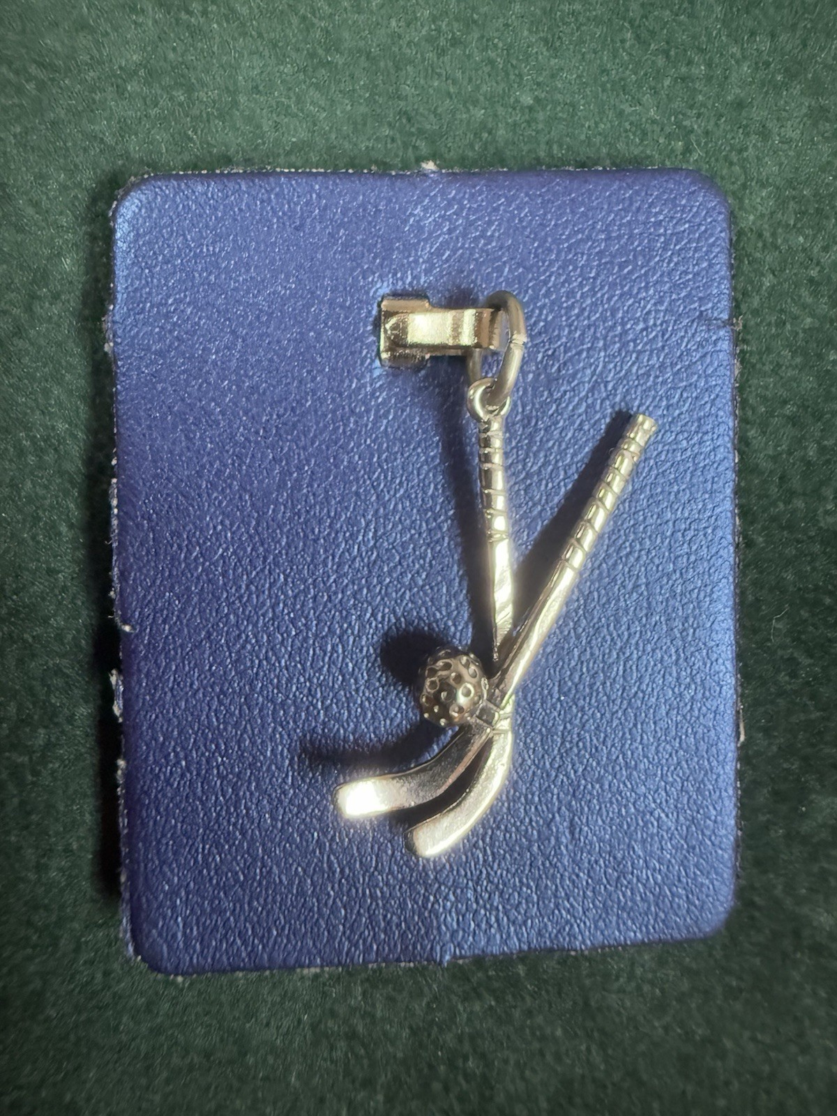 Sterling Silver Field Hockey Charm Rembrandt 925 Sports RQC 0712 Puck Sticks