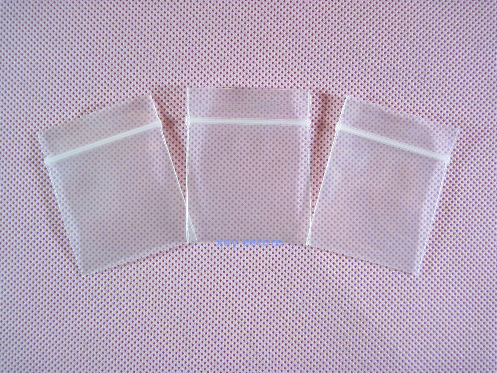 500 THICK Reclosable Zipper Clear Poly Storage Bags 4 Mil_1.5″ x 2″_40 x 50mm