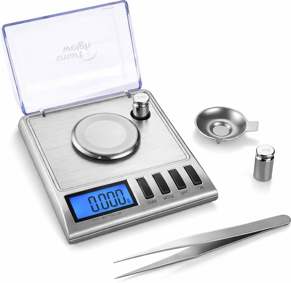 20g x 0.001 Grams, High Precision Digital Milligram Jewelry Scale, Reloading,…