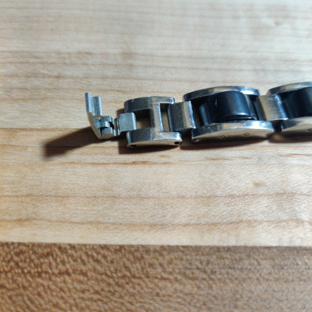 Magnetic Hematite And Stainless Steel Healing Bracelet Unisex 7.5 Inch Long