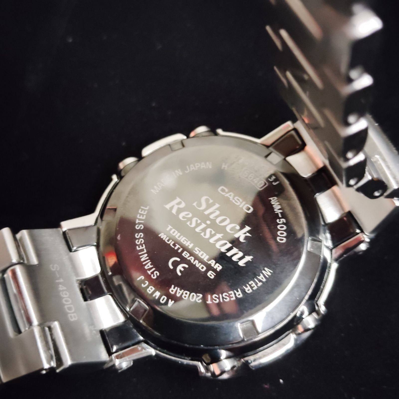 CASIO G-SHOCK FULL METAL AWM-500D-1AJF Silver Watch