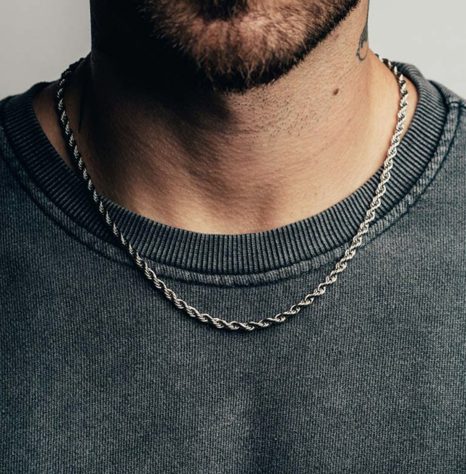 925 Sterling Silver Diamond Cut Rope Chain Necklace .925 Italy All Sizes