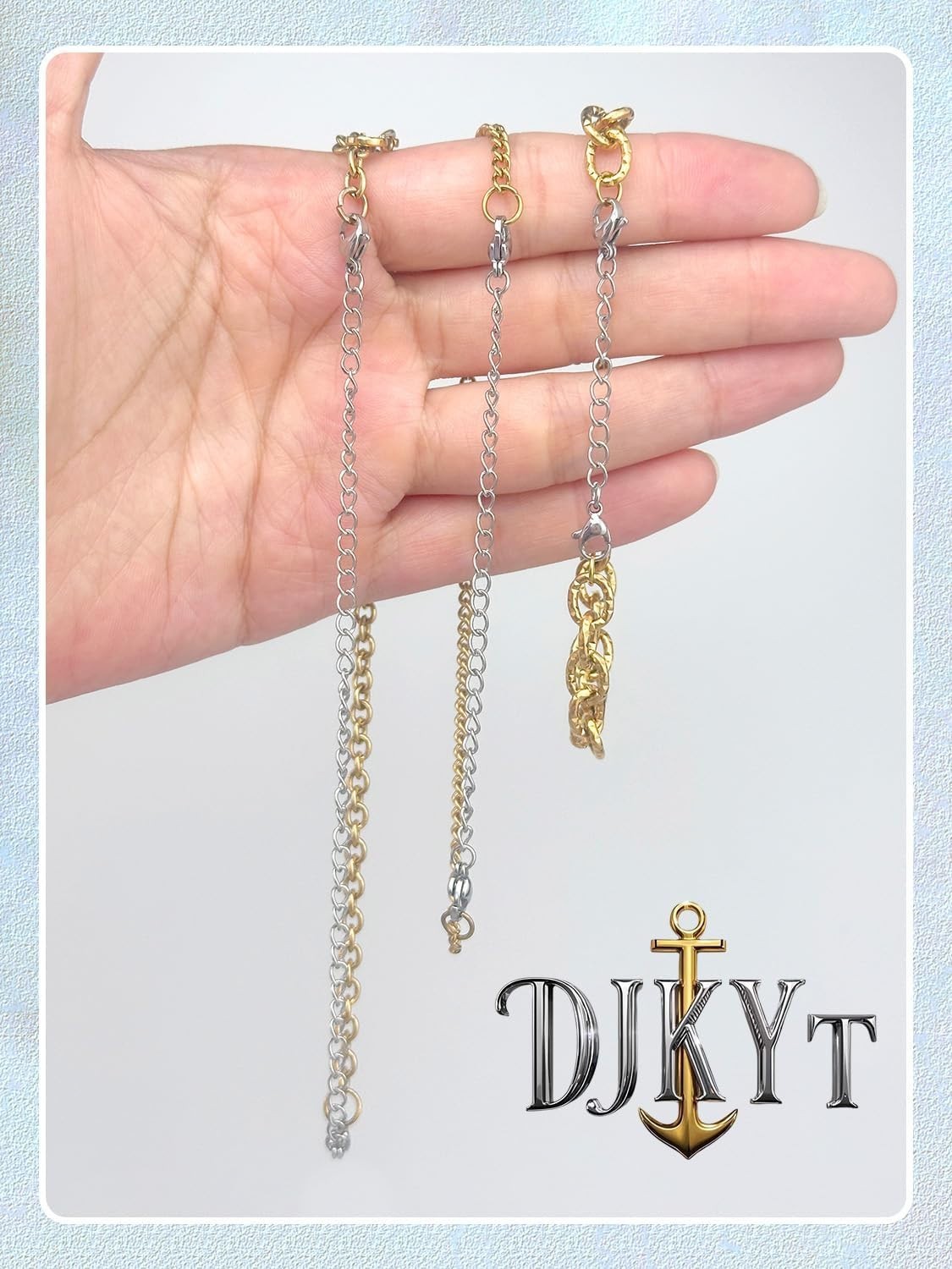 Necklace Extenders for Women and Magnetic Necklace Clasp, Gold and Silver Chain