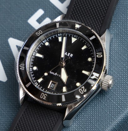 VAER DS2 Meridian 36mm Black Divers Watch Quartz 150m Sapphire Unused Rare