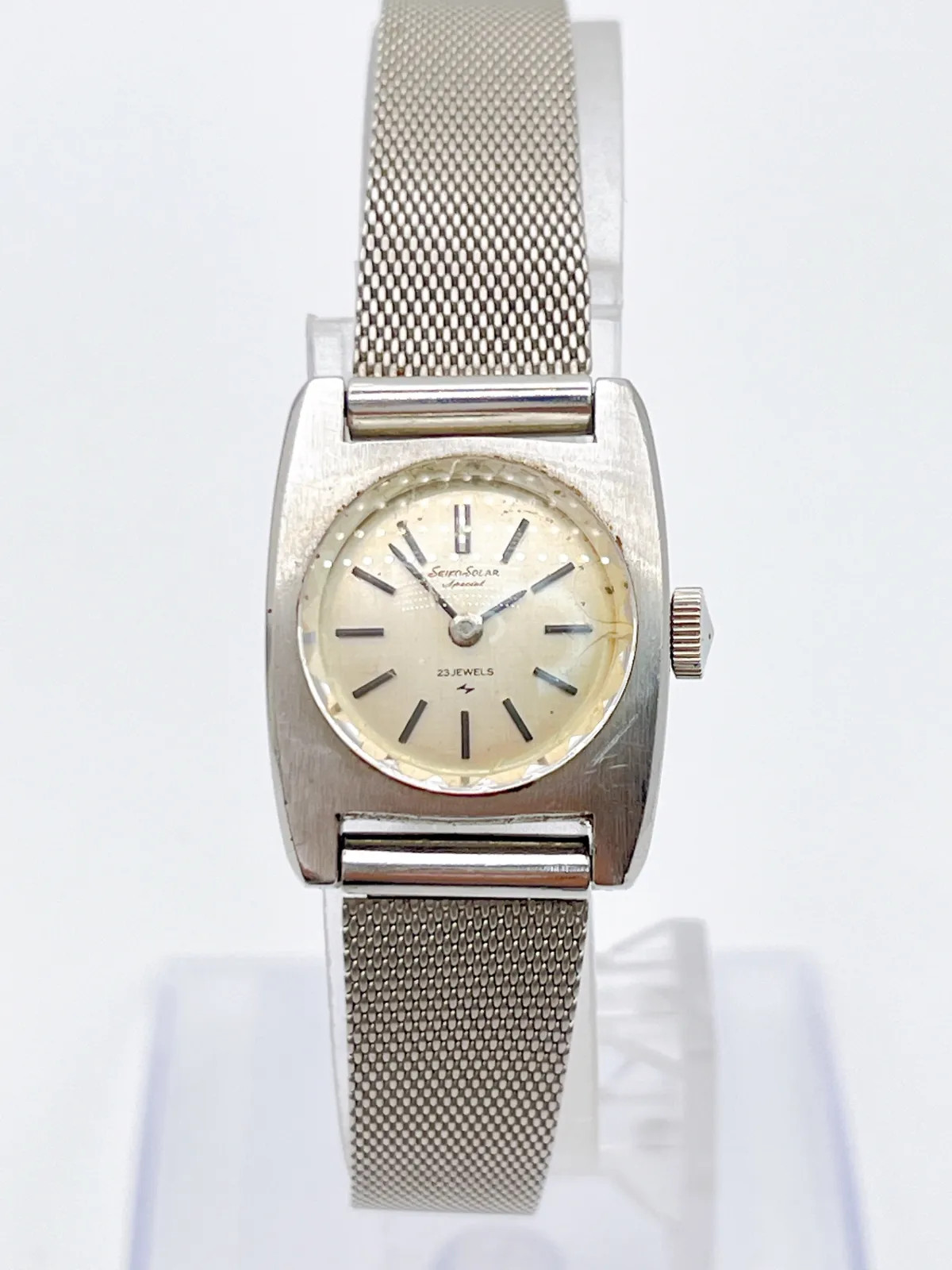 SEIKO Solar Special 23 Jewels Ladies’ Watch, Hand-wound, Silver, 1040-3060,