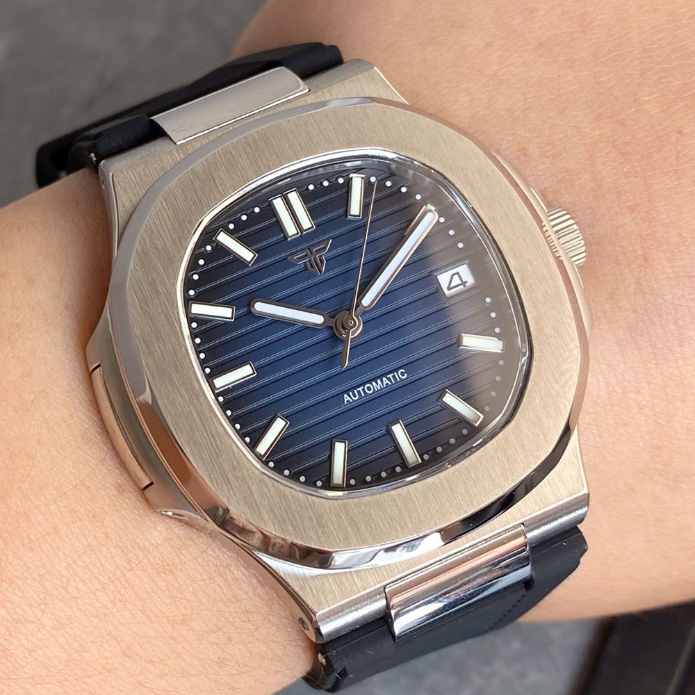 Tandorio 40mm Sapphire 20ATM Lume Automatic NH35A PT5000 Men Mechanical Watch