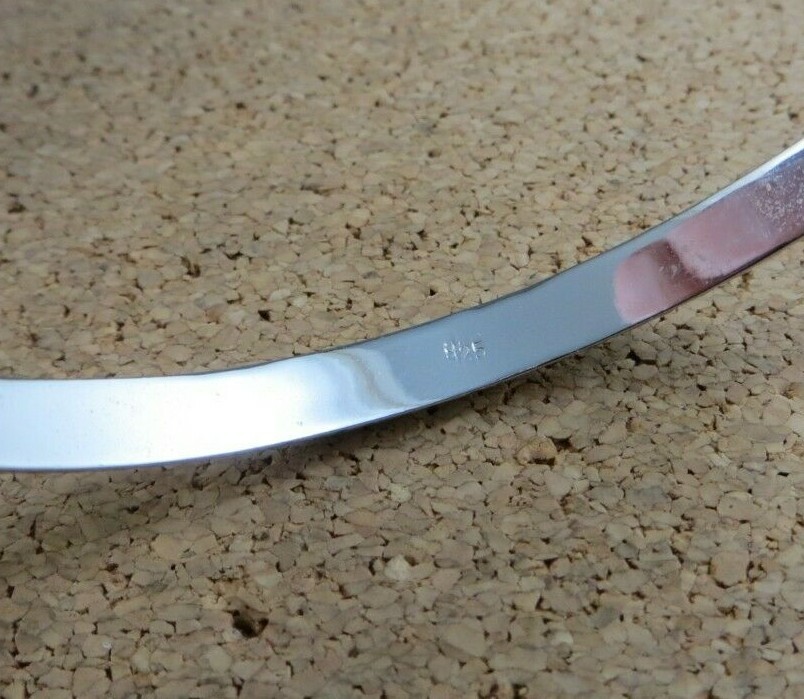 Etched Sterling Silver Hinged Bangle Bracelet & Latch back Hoop Earrings #209