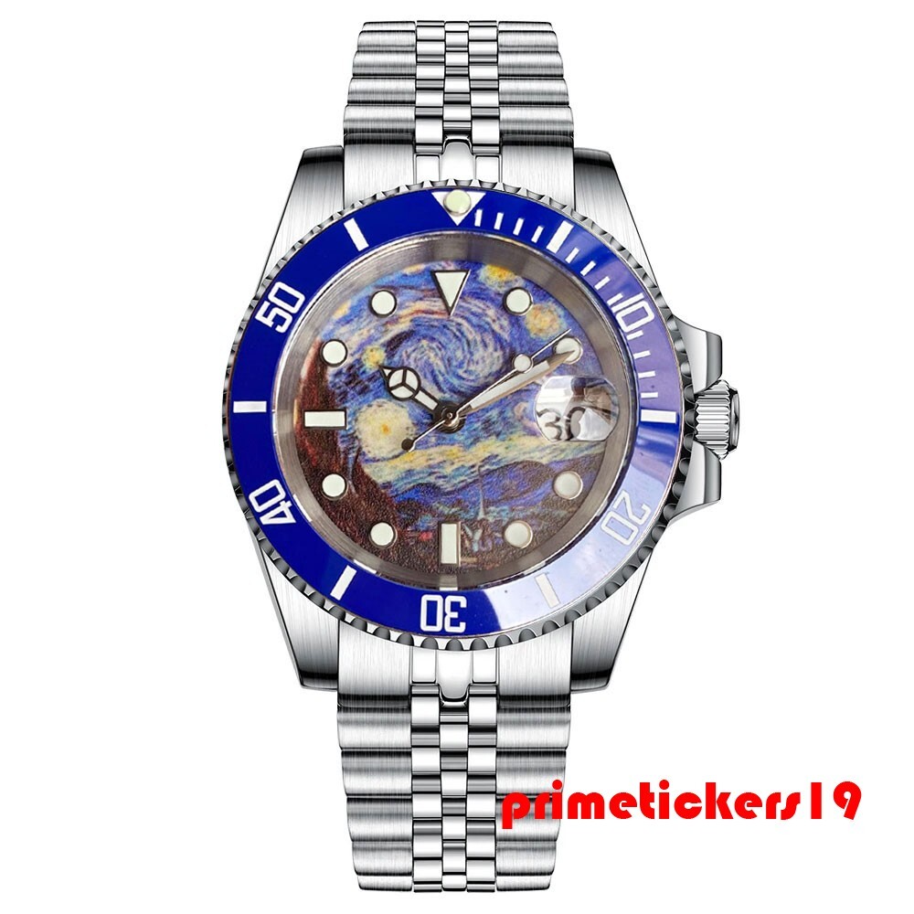 Tandorio Full Lume Starry Sky Dial Date NH35 Men’s 40mm Automatic Watch Sapphire