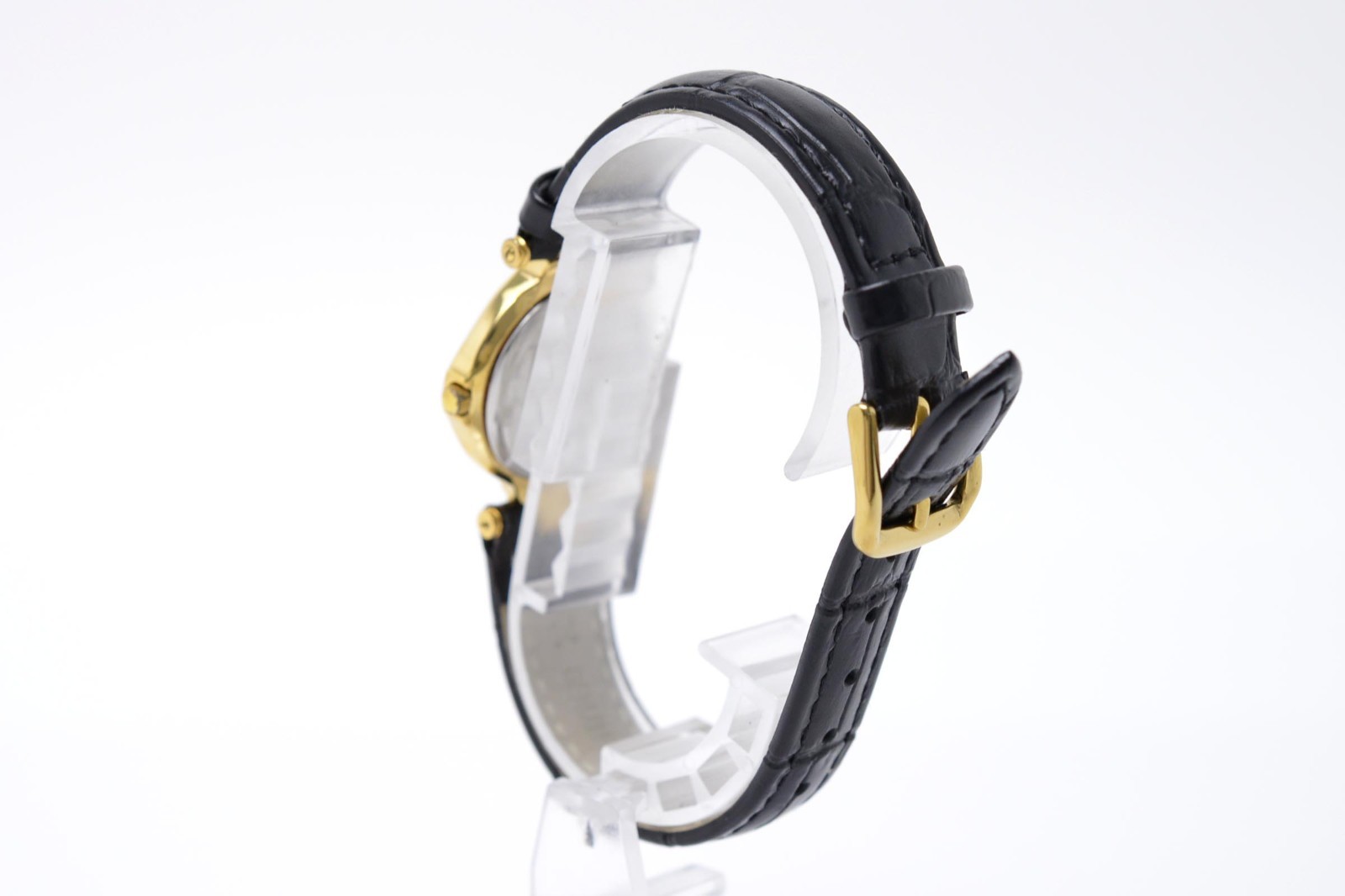 [Near MINT] Christian Dior 3007 swiss Black Dial Gold Quartz Women’s Watch JAPAN