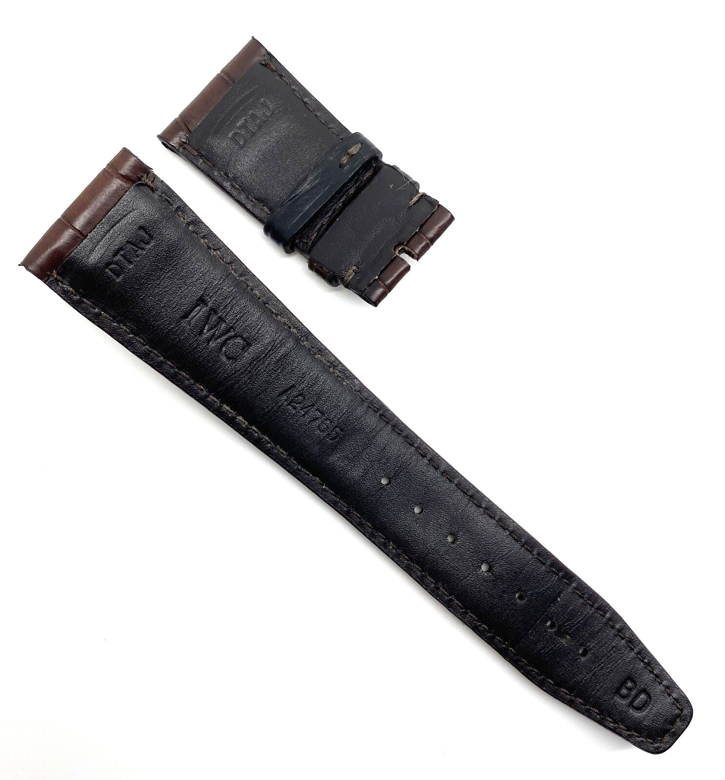 Authentic IWC 22mm x 18mm Brown Alligator Watch Strap Band Small A24765 OEM