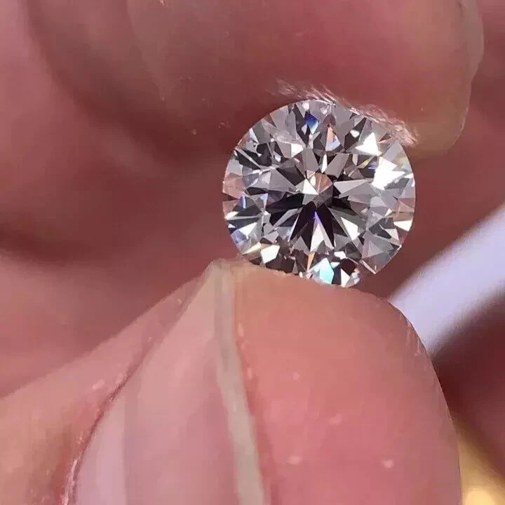 Loose 10.3 Carat Lab Grown Diamond Round Cut D Color Flawless CVD Certified 6YGK