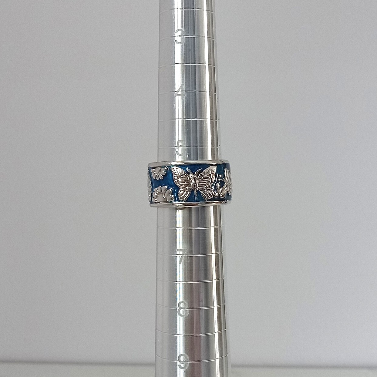 Butterfly Flower .925 Sterling Silver Ring by Peter Stone Fine Jewelry Size 6
