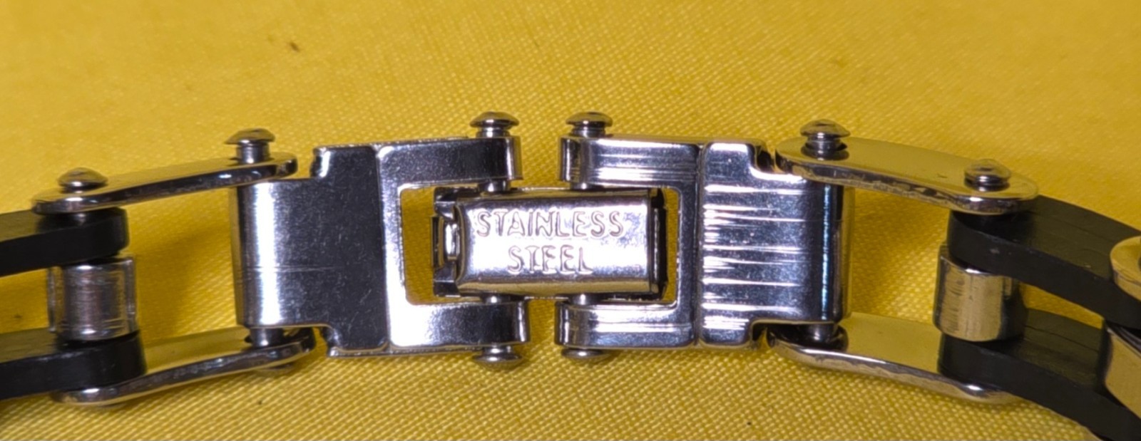 Stainless steel bike chain bracelet
