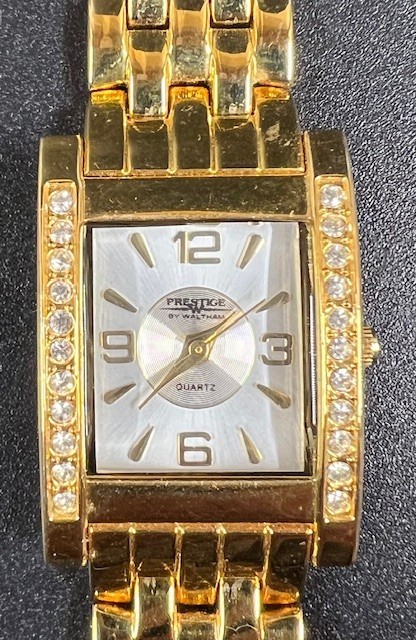 Women’s Prestige by Waltham W1372 Quartz Dress Watch – New Battery – Works!