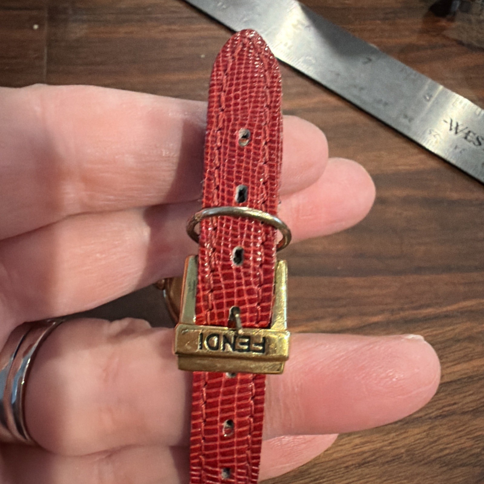 FENDI watch ladies 640L chameleon gold red Fendi,19562