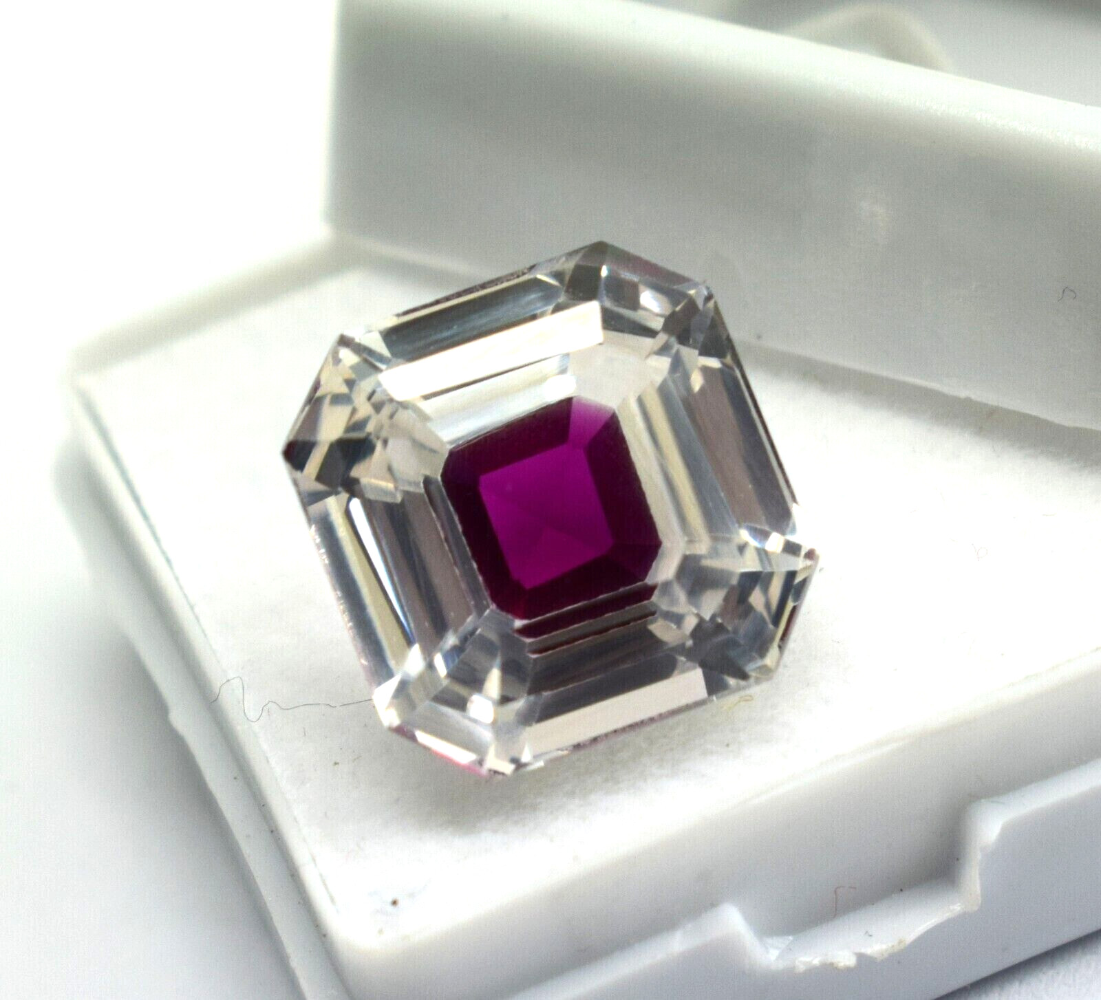 Natural Bi-Color Pitambari Sapphire Radiant 6.15 Ct Loose Gemstone GIE Certified