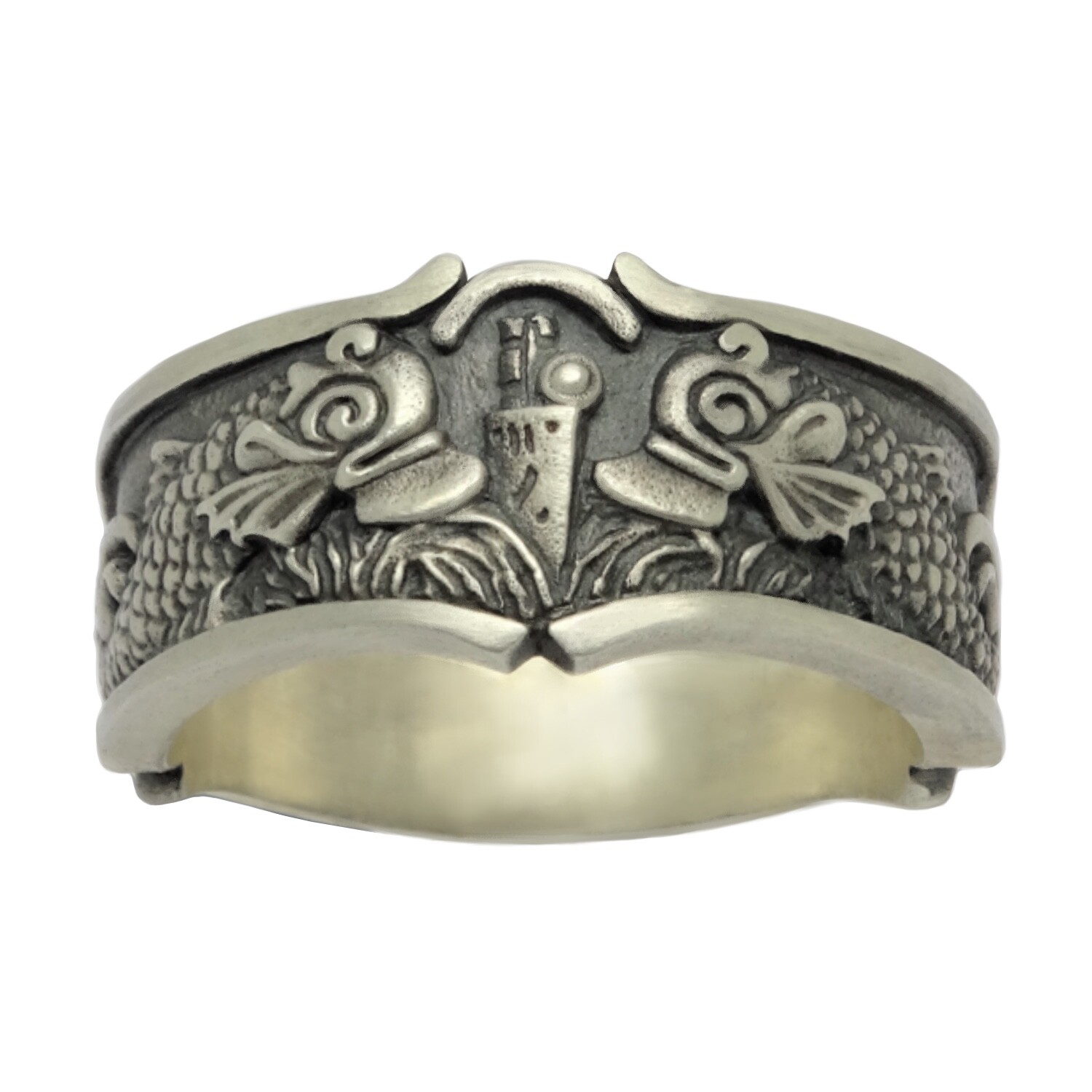 Submarine Warfare Navy Sterling Silver 925 Men’s Band Ring Handcrafted