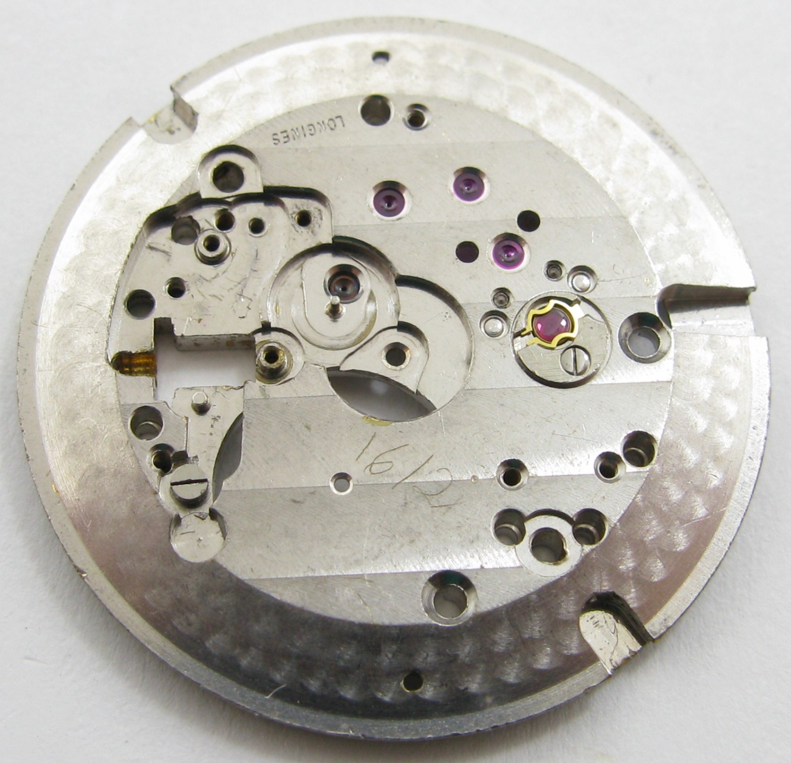 Longines 19AS automatic Watch part: main plate #100