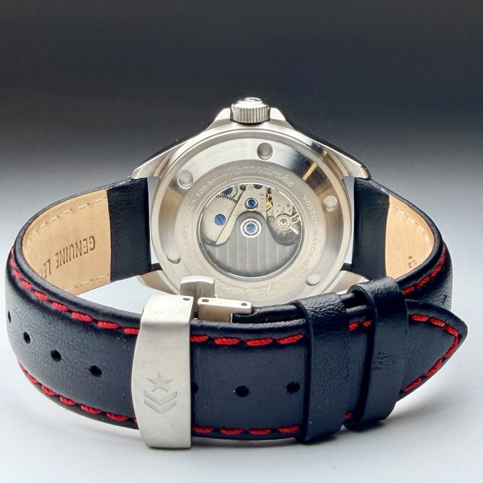 Vostok Komandirskie K-34 Automatic Dual Crown White Dial 42mm Watch 2416B/470611