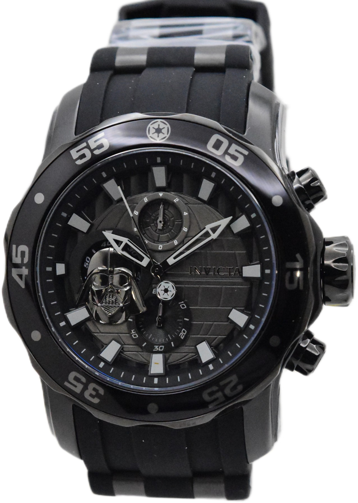 Invicta Star Wars Darth Vader Mens 48mm Limited Edition Black Chrono Watch 32526