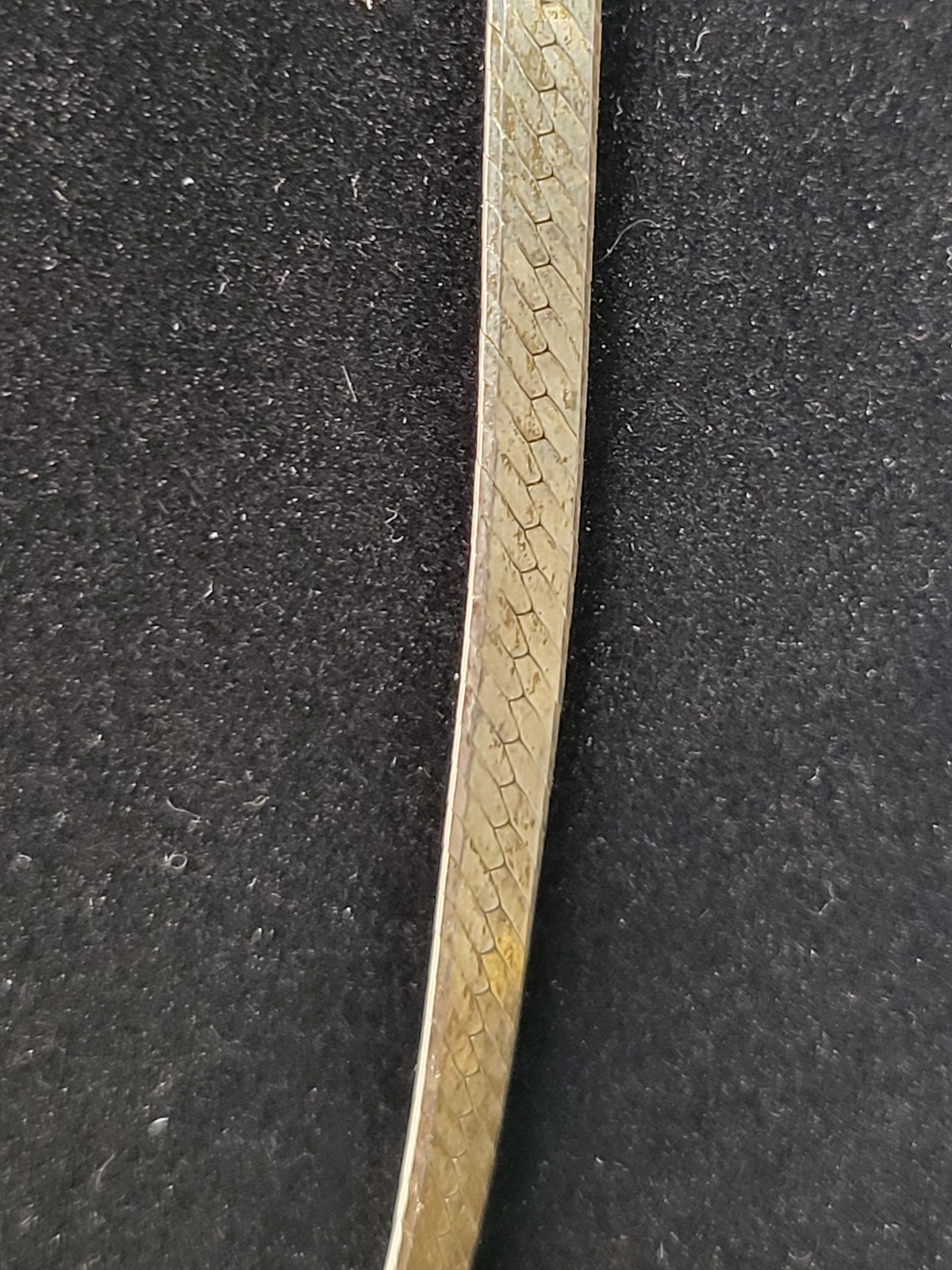 Nice Vintage Flat Chain Link .925 Sterling Silver Necklace, 18”, 9.45g