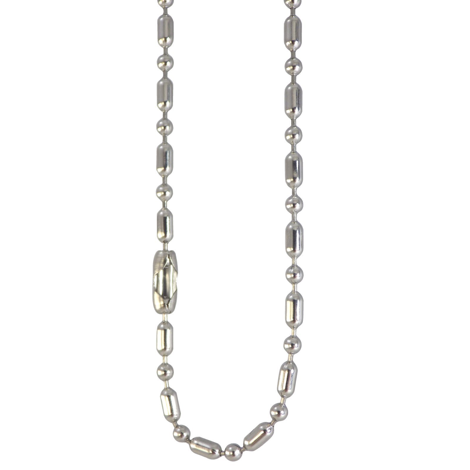 Ball and Link Chain Surgical Stainless Steel 15-30 Inch 2.3mm Hypoallergenic