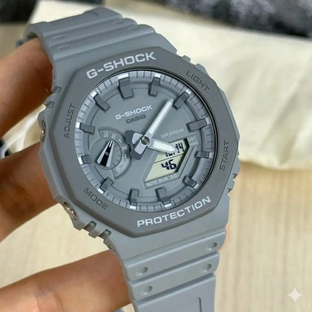 ​Casio G-Shock GA-2110ET-8A “CasiOak” Grey – Carbon Core Guard